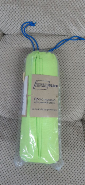 Простынь на резинке Ran-128 GREEN, 180x200 - TM SOUND SLEEP (Распродажа)