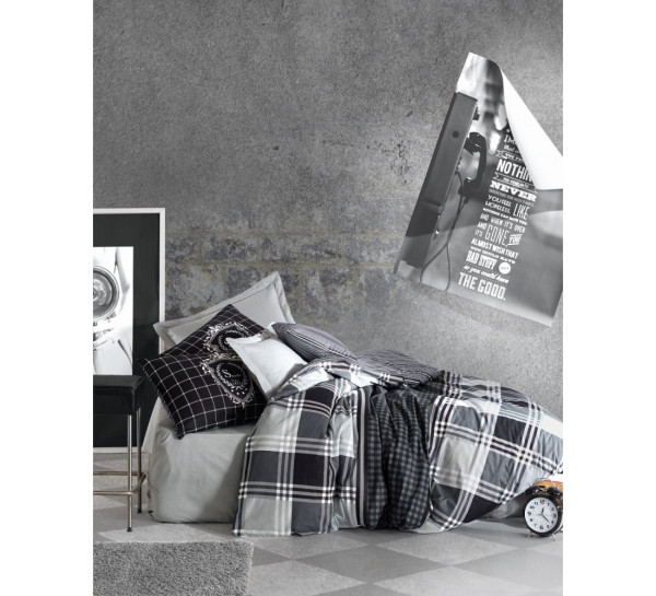 Постельное белье MASCULINE RAMOS ANTRASIT евро - ТМ COTTON BOX (010077501)