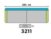 РОМЕО 3211 - диван нерозкладний з 2 боковинами TM DANIRO (Україна)