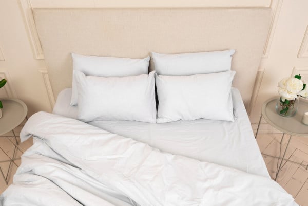 Простирадло на резинці БЯЗЬ, 150х200, білий - TM SLEEP CARE (Розпродаж)
