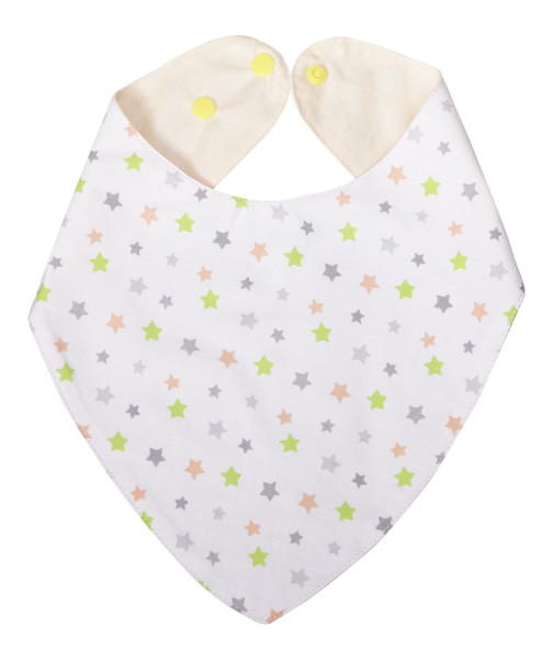 Непромоканий слюнявчик-бандана ECO COTTON, зірки - ТМ ЕКО ПУПС (Розпродаж)