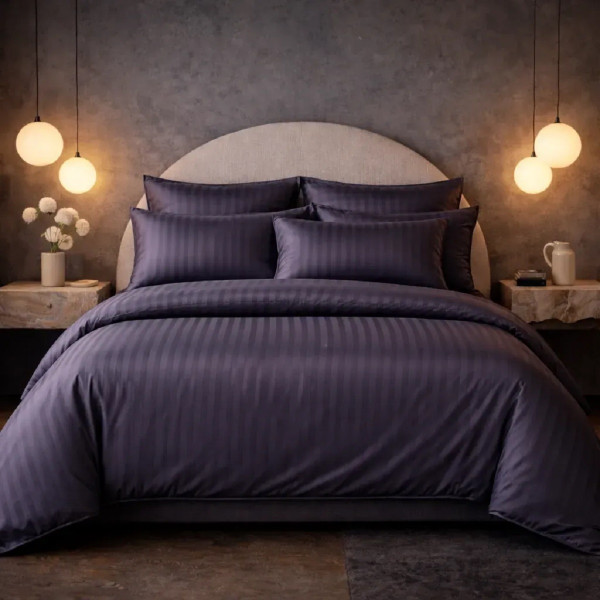 BOSTON ANTHRACITE STRIPE - комплект постільної білизни ТМ U-TEK (Україна)