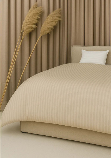 BOSTON IVORY BEIGE STRIPE - пододеяльник ТМ U-TEK