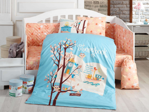 DREAM CLOCK 3 предмета - постельный комплект в кроватку ТМ HOBBY (Турция)
