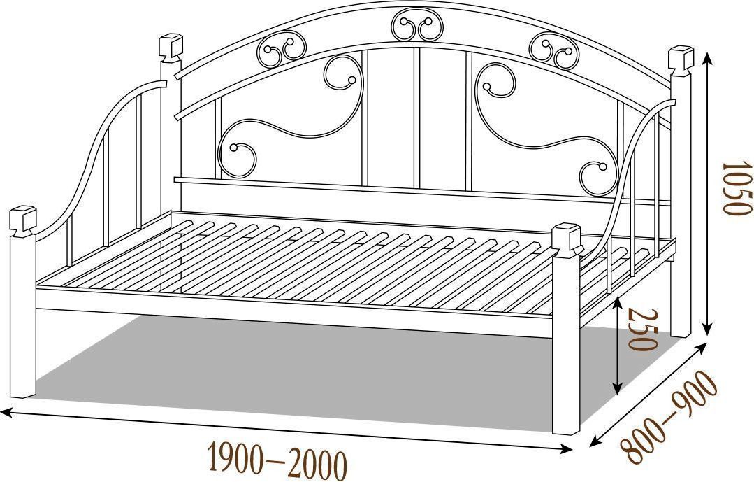 ЛЕОН - металлическая кровать ТМ МЕТАЛЛ-ДИЗАЙН купить на e-matras.ua ...