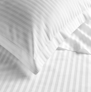 WHITE STRIPE, 180x200 - простынь натяжная TM BOSTON (Распродажа)