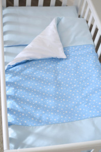 STARS BLUE 3 предмета (153.5.008) - сменный постельный комплект в кроватку ТМ ВЕРЕС (Украина)