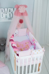 ITʼS A GIRL 6 предметов (арт.220.28) - постельный комплект в кроватку TM ВЕРЕС (Украина)