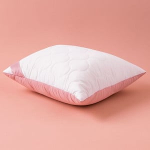 SOFT 50x70, біло-пудра - подушка антиалергенна двостороння ТМ ІДЕЯ (4820227288618)