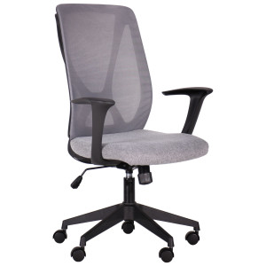 NICKEL BLACK сиденье Сидней-20/спинка Сетка SL-16 серая - офисное кресло ТМ AMF (297131)