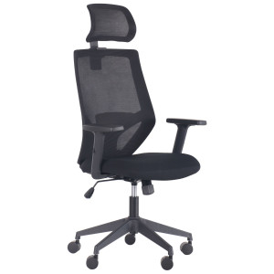LEAD BLACK HR сиденье Нест-01 черная/спинка Сетка SL-00 черн - офисное кресло ТМ AMF (297895)