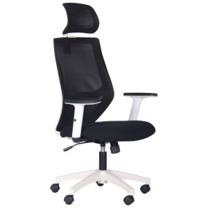 LEAD WHITE HR сидіння Нест-01/спинка Сітка HY-100 чорна - офісне крісло ТМ AMF (297927)