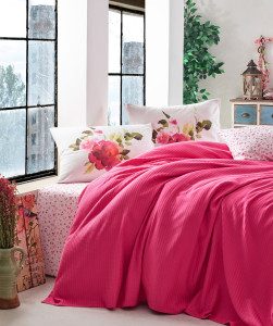 Постельное белье ПИКЕ GARDEN ROSE евро - ТМ COTTON BOX (010077551)