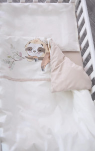 LAZY SLOTH NEW 3 предмета (арт.154.7.07.01) - сменный постельный комплект в кроватку ТМ ВЕРЕС (Украина)