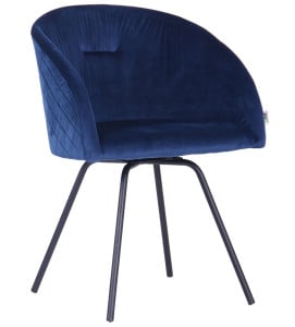 Крісло поворотне SACRAMENTO чорний/велюр темно-синій - ТМ AMF (546797)