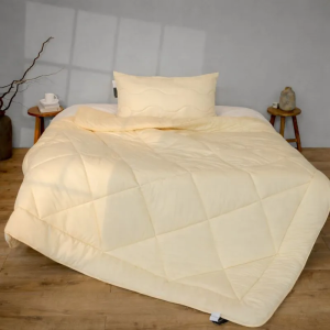Набор антиаллергенный BamBoo Всесезонный №1683 ECO LIGHT CREM (одеяло + подушка 50х70 средняя) - ТМ MIRSON (Украина)