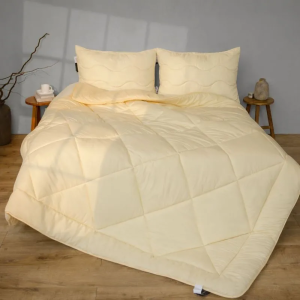 Набор антиаллергенный BamBoo Всесезонный №1686 ECO LIGHT CREM (одеяло + подушки 50х70 средние) - ТМ MIRSON (Украина)