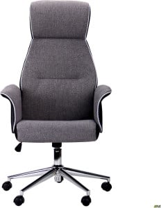 Кресло BROOKLYN Хром светло-серый, черный ТМ AMF (521178)