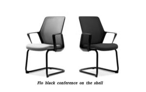 FLO (black) КОНФЕРЕНЦ на полозьях - кресло офисное ТМ ЭНРАН (Украина)