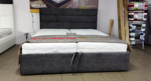 SILENE ЩИТ, 160х200, 4к Noel Grey - кровать с механизмом ТМ SLEEP CARE (Распродажа Одесса)