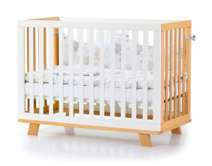 Дитяче ліжко ЛД 1 MANHATTAN біло-буковий, 60х120 - ТМ ВЕРЕС (Розпродаж)