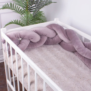 KIDS TIME 28-0005 ASHEN VELVET - бампер-коса в кроватку TM MIRSON (2200007128242)