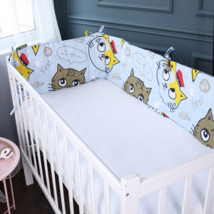 KIDS TIME 18-0007 COOL CAT - защитный бортик в кроватку TM MIRSON (2200007127986)