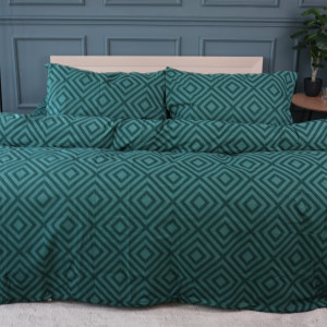 Пододеяльник RANFORCE ELITE 17-0622 GEOMETRY EMERALD - ТМ MIRSON