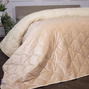 VELOR CHARM №5050 BEIGE - двостороннє покривало ТМ MIRSON (Україна)