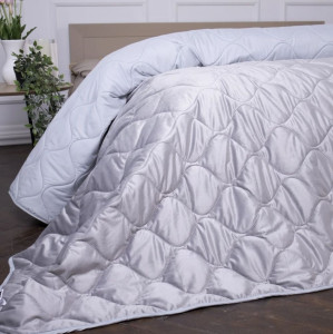 VELOR CHARM №5051 LIGHT GREY - двустороннее покрывало ТМ MIRSON (Украина)