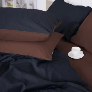 Наволочка САТИН 0211+0055 DARK CHOCOLATE - ТМ MIRSON