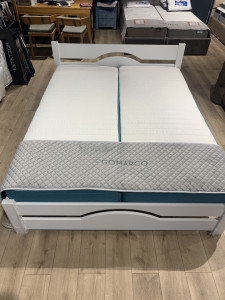 ПАТРИЦІЯ, 160х200, білий - ліжко з вільхи ТМ SLEEP CARE (Розпродаж Аракс)