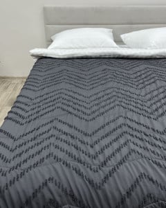 Покрывало ПОЛИСАТИН JACUARD GREY ECOTTON - TM NOVITA (Украина)