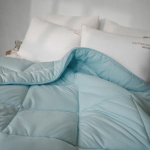 Одеяло шерстяное всесезонное №1640 ECO LIGHT BLUE - ТМ MIRSON (Украина)