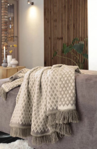 WOHNDECKE BRIGHT DAY MOCCA - плед 150x200 TM BIEDERLACK (796332)