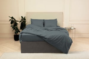 Комплект постільної білизни САТИН СІРИЙ - ТM SLEEP CARE