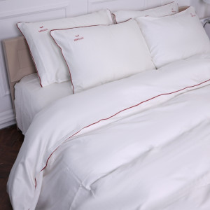 Пододеяльник САТИН CORNER MOKO WHITE - ТМ MIRSON