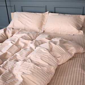 Постільна білизна SATIN STRIPE 30-0004 CREAM - ТМ MIRSON (Україна-Італія)