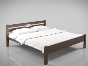 СЕКВОЙЯ - деревʼяне ліжко з металевою основою ТМ TENERO