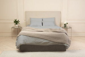 Комплект постельного белья БЯЗЬ СВЕТЛО-СЕРЫЙ - ТM SLEEP CARE - ТM SLEEP CARE