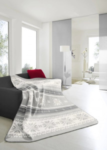 SNOW CRYSTALS ALPINE COLLECT - плед 150х200 TM BIEDERLACK (790767)