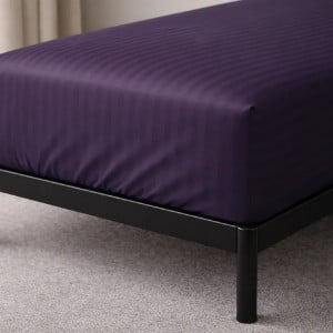 BOSTON ANTHRACITE STRIPE - простынь сатиновая натяжная TM U-TEK (Украина)