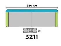 РОМЕО 3211 - диван нераскладной с 2 боковинами TM DANIRO (Украина)