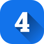 Іконка цифри "4" для списку