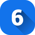 Іконка цифри "6" для списку