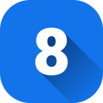Іконка цифри "8" для списку