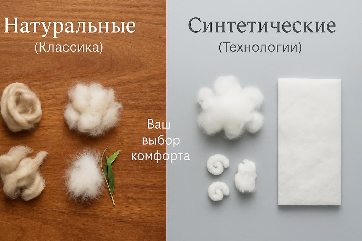 Сравнение наполнителей одеял: натуральные против синтетических.